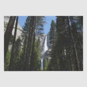 Papel De Seda Fotografia de Yosemite Falls and Woods Landscape