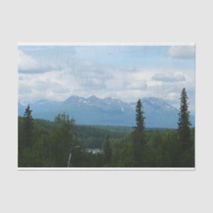 Papel De Seda Fotografia Panorâmica do Alaskan Mountain Range