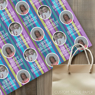 Papel De Seda Fotografias Personalizadas, Estirpes de Aniversári