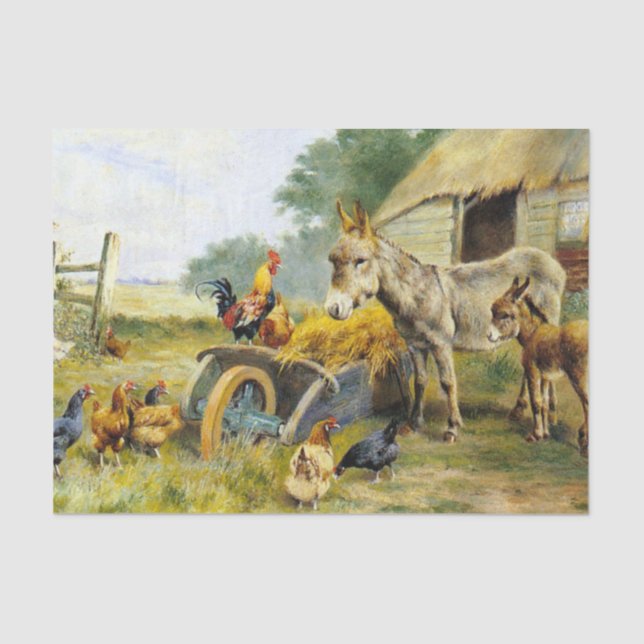 Papel De Seda Fowl Talk por Herbert William Weekes (Frente )