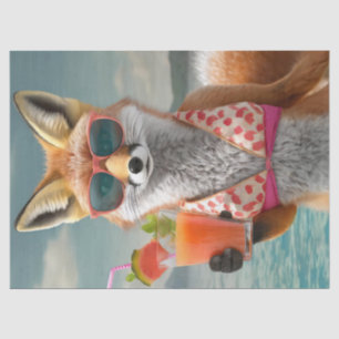 Papel De Seda Foxy Felecia Balançando um Biquíni, Diversão de Ve