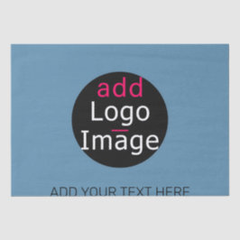 Papel De Seda Fragmentação Azul Moderna e Personalizável de Negó