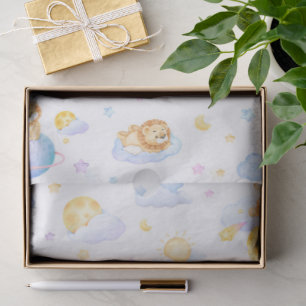 Papel De Seda Fragmento do tecido do novo Design de Leão de Bebê