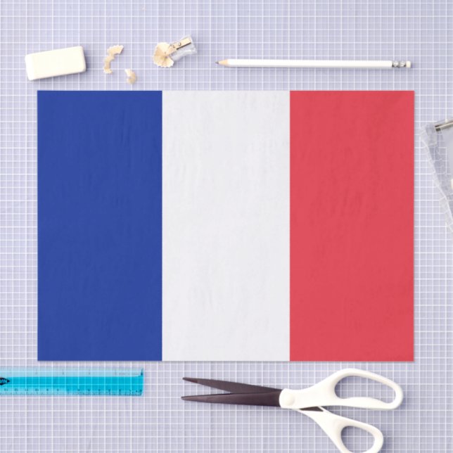 Papel De Seda France paper tissue, French Flag tissue paper (Arte )