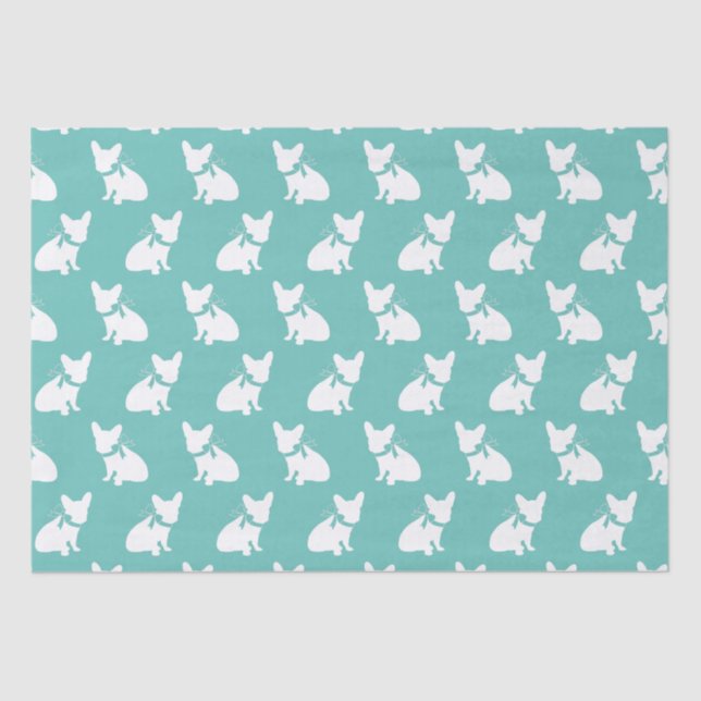 Papel De Seda Francês Buldogue Frenchie Dog Puppy Frenchy (Frente )