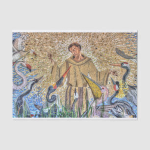Papel De Seda Francis Of Assisi Mosaic