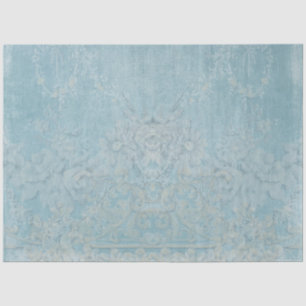 Papel De Seda Franco Elegante Vintage Wallpaper Blue Decoupage