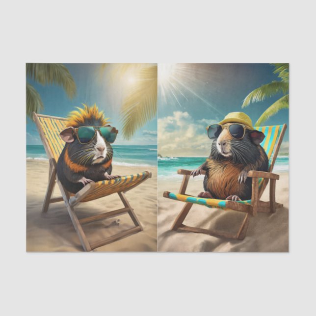 Papel De Seda Frankie G & Gerald, Guiné Pigs Go Vaca (Frente )