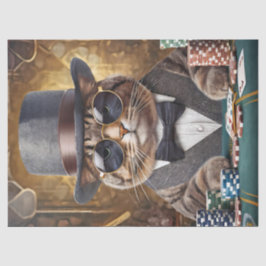 Papel De Seda Fred não é divertido, Gato joga cartas