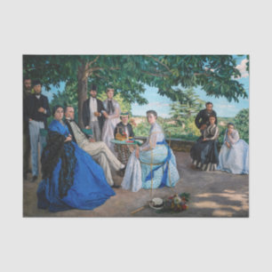 Papel De Seda Frederic Bazille - A Reunião Familiar