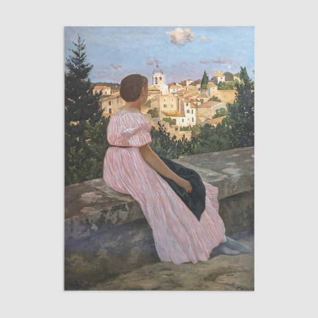 Papel De Seda Frederic Bazille - O Vestido Rosa (Criador carregado)