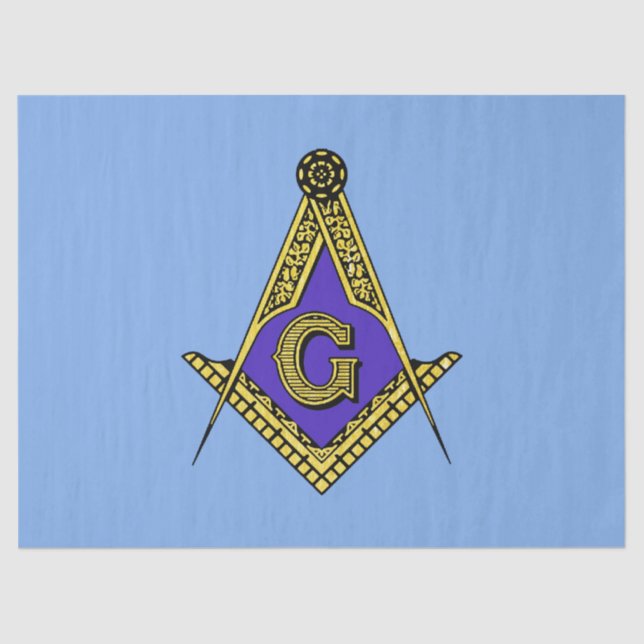 Papel De Seda Freemason (azul) (Frente )