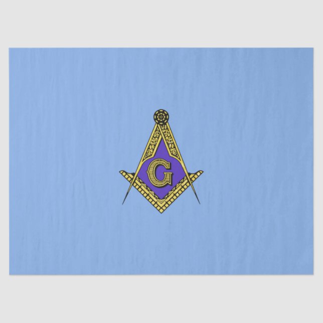 Papel De Seda Freemason (azul) (Frente )