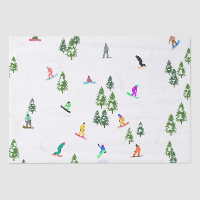 Papel De Seda Freeride Snowboard Snowboarder Snowboard (Frente )