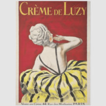 French art nouveau beauty Creme de Luzy advertisem