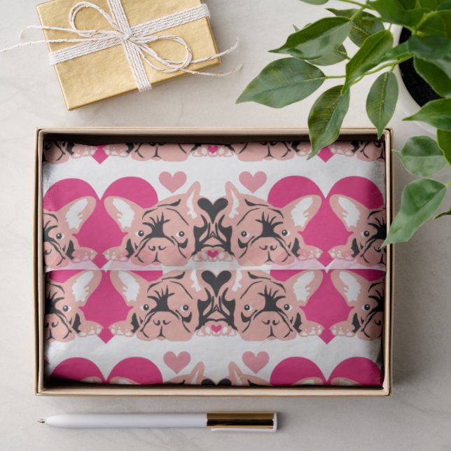 Papel De Seda Frenchie  (Presente)