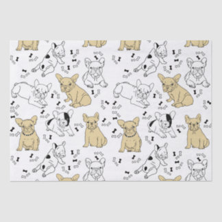 Papel De Seda Frenchie Loves Bones