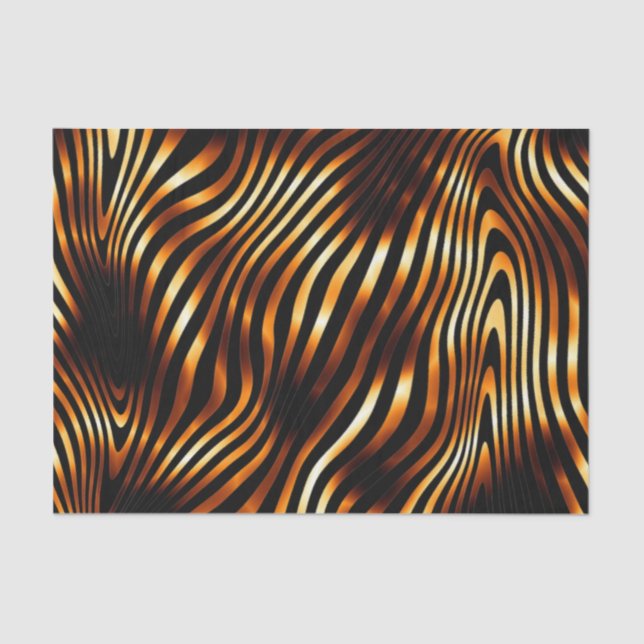 Papel De Seda Frisas de Tigre Fiery (Frente )