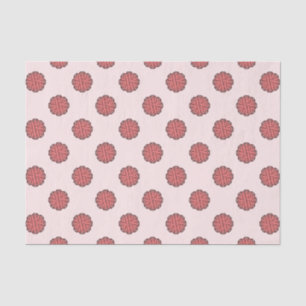 Papel De Seda Friso da Flor Rosa