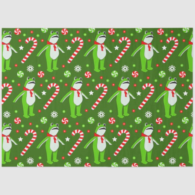 Papel De Seda Frog Protest Resist Christmas Holiday  (Frente )