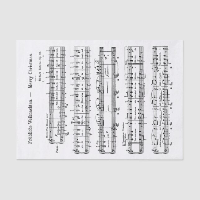 Papel De Seda Fröhliche Weihnachten Feliz Natal Alemão (Frente )