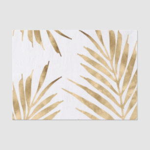 Papel De Seda Frondas da palma Dourado