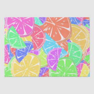 Papel De Seda Fruity Tutti Colorful Frutas Fatias