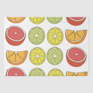 Papel De Seda Fruta Cítrica