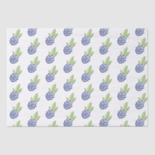 Papel De Seda Fruta de amora azul