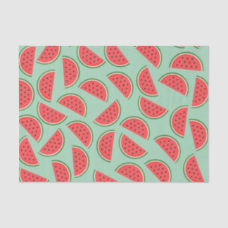 Papel De Seda Fruta de Padrão das Fatias de Melancia