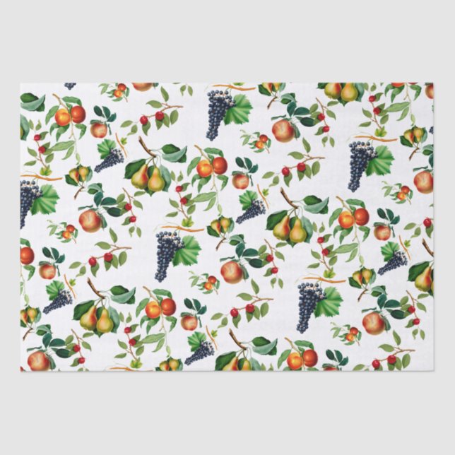 Papel De Seda Fruta Vintage (Frente )
