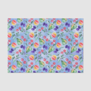 Papel De Seda Frutas e bagas.