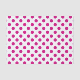 Papel De Seda Fuchsia bolinhas