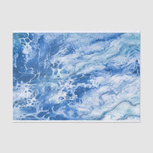 Papel De Seda Fundo Abstrato Marble Azul