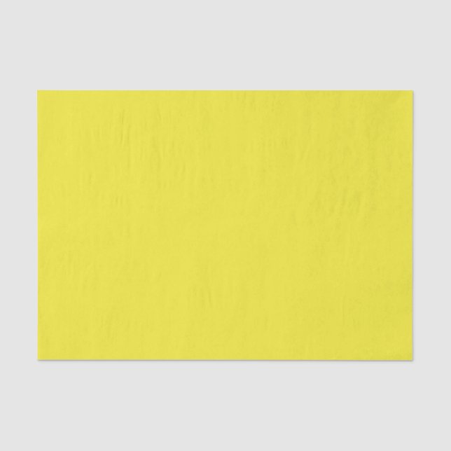 Papel De Seda Fundo Amarelo Vibrante Sólido (Frente )