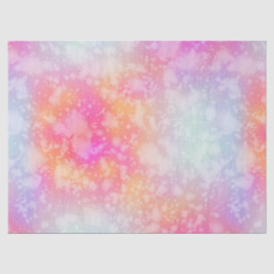 Papel De Seda Fundo de Aquarelas cor-de-rosa e Abstrato laranja