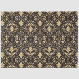 Papel De Seda Fundo de Decoupage do Design Preto Dourado