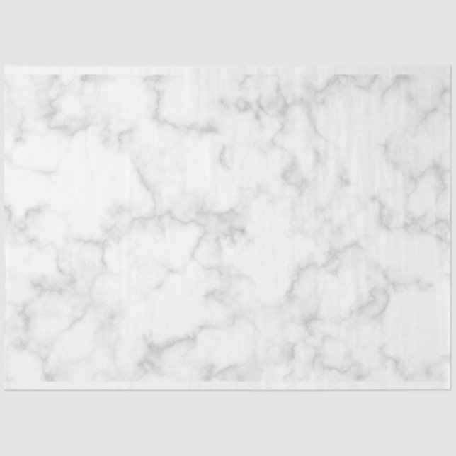 Papel De Seda Fundo de Decoupage do Marble Branco (Frente )