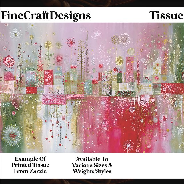 Papel De Seda Fundo de Vila Abstrata Festiva EP3 Decoupage (Criador carregado)