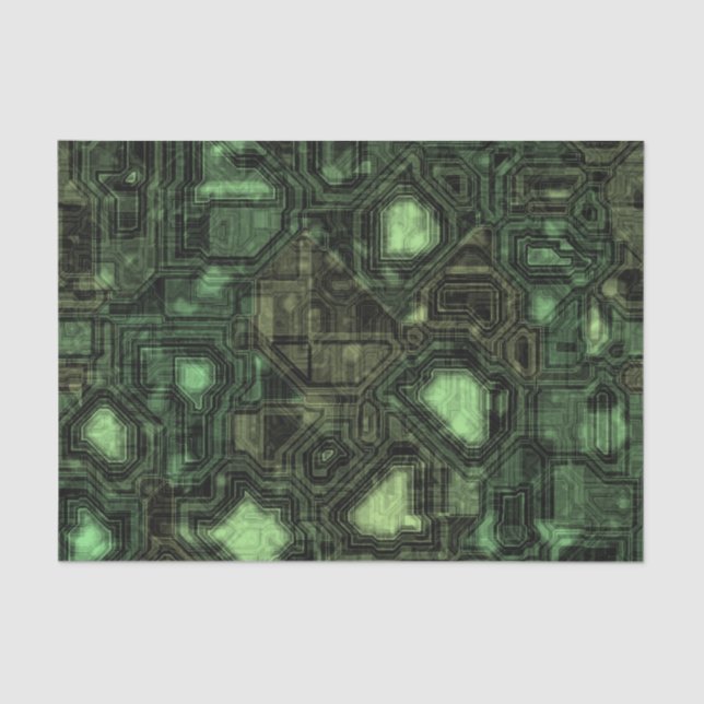 Papel De Seda Fundo do circuito de computador (Frente )