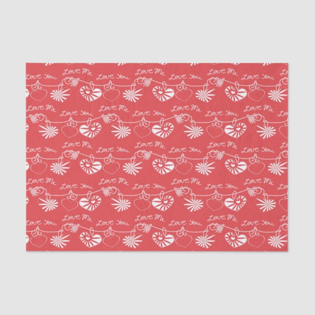 Papel De Seda Fundo do dia de são valentim (Frente )