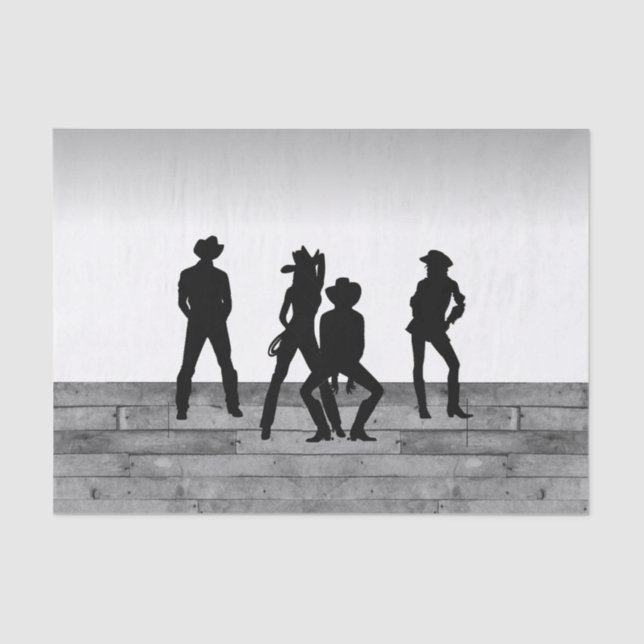 Papel De Seda Fundo do País Ocidental (Frente )