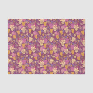 Papel De Seda Fundo doce do teste padrão das vinhas