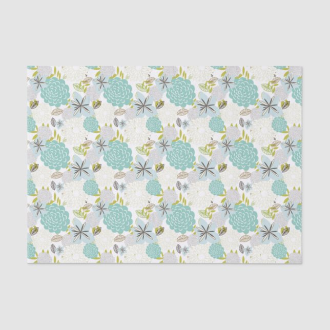 Papel De Seda Fundo floral 5 (Frente )