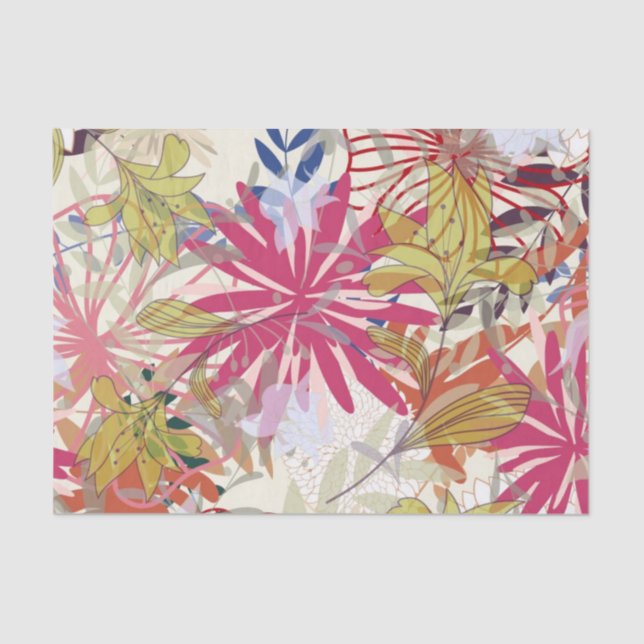 Papel De Seda Fundo floral 6 (Frente )