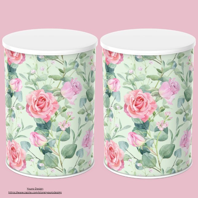 Papel De Seda Fundo floral verde moderno Desvinculação (Criador carregado)