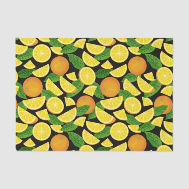 Papel De Seda Fundo Laranja (Frente )