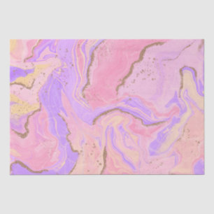 Papel De Seda Fundo mármore - rosa e roxo