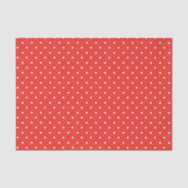 Papel De Seda Fundo vermelho contínuo com padrão de bolinhas