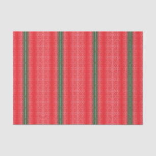 Papel De Seda fundo vermelho e verde listrado